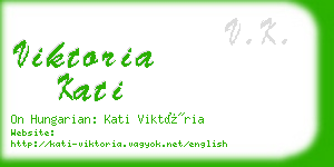 viktoria kati business card